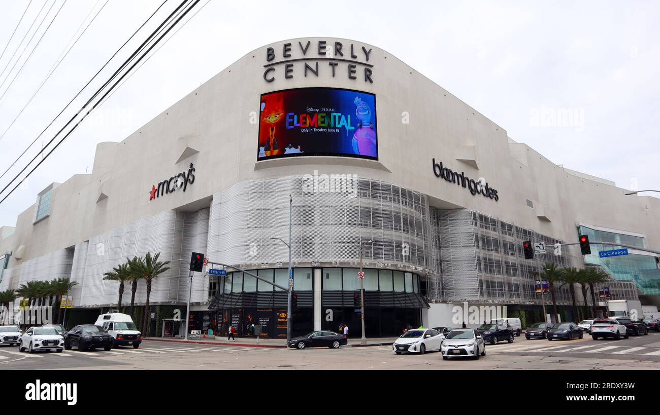 Los Angeles, California: BEVERLY CENTER Shopping Mall at 8500 Beverly Blvd,  Los Angeles Stock Photo - Alamy