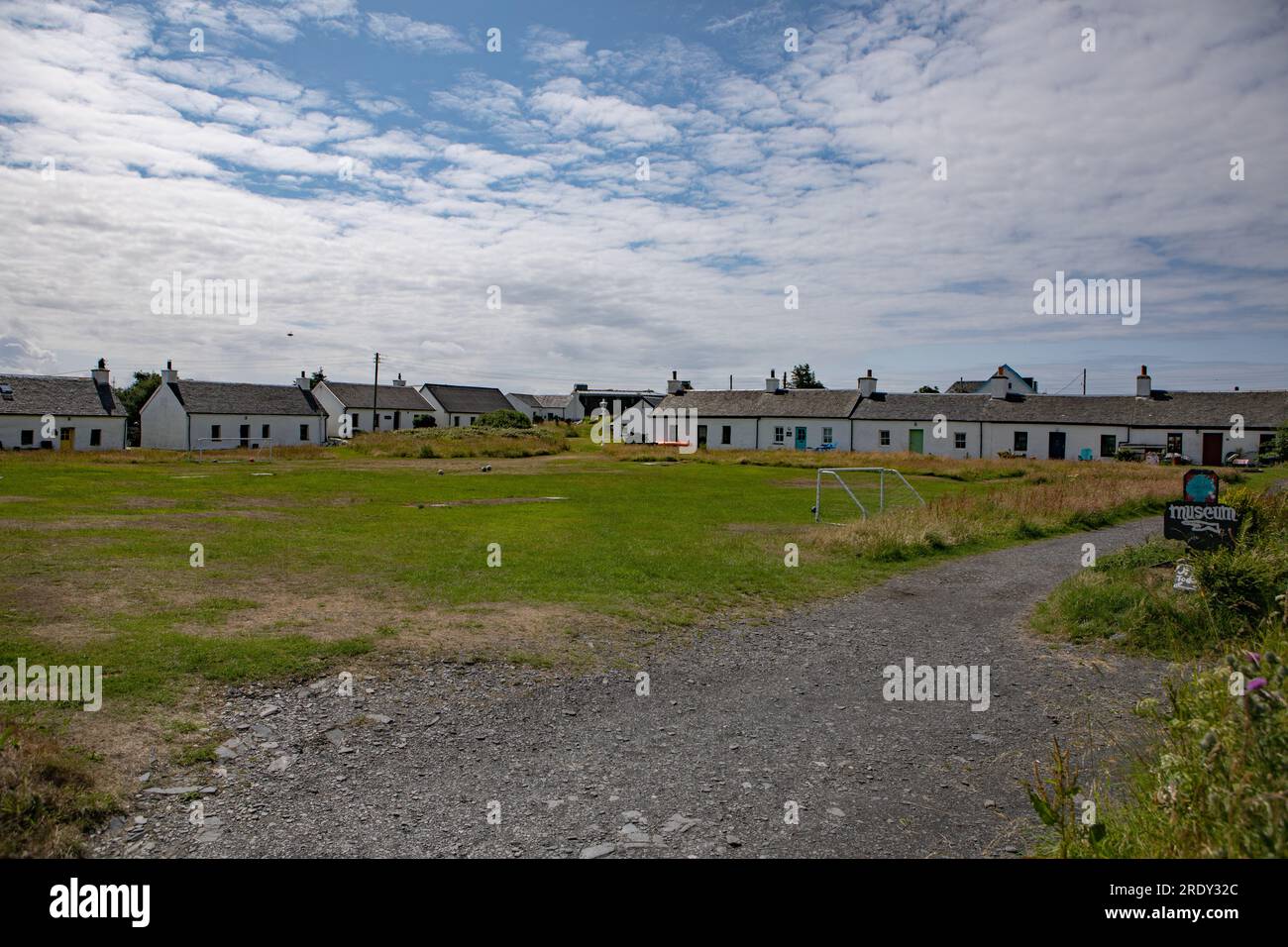 Workers Cottages, Easdale Island Stock Photo