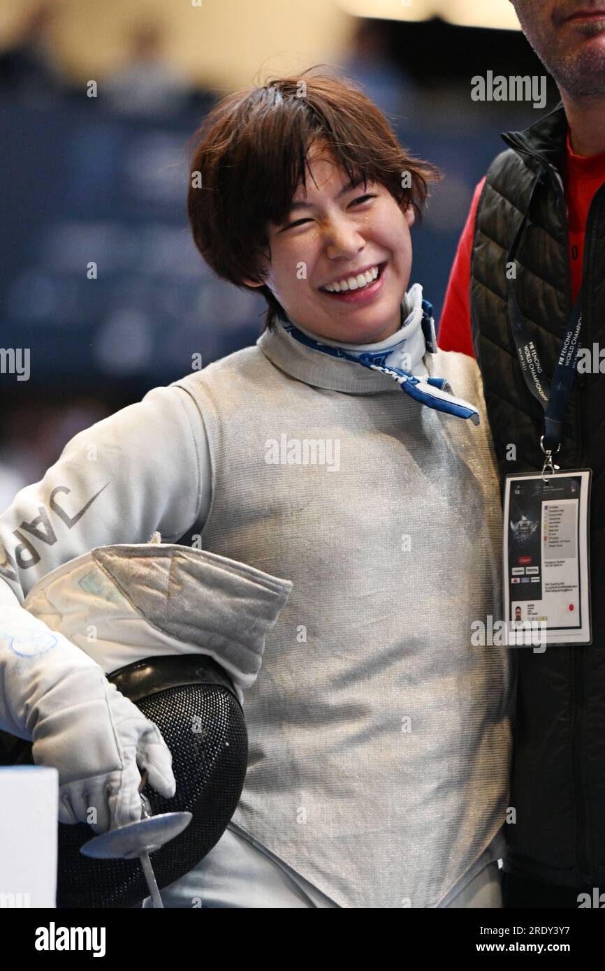 Karin Miyawaki of Japan during the 2023 FIE Fencing World Championship