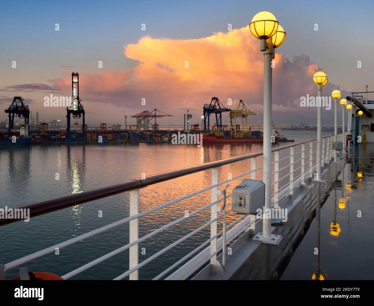 The Port of Alexandria is located on the northern, Mediterranean coast