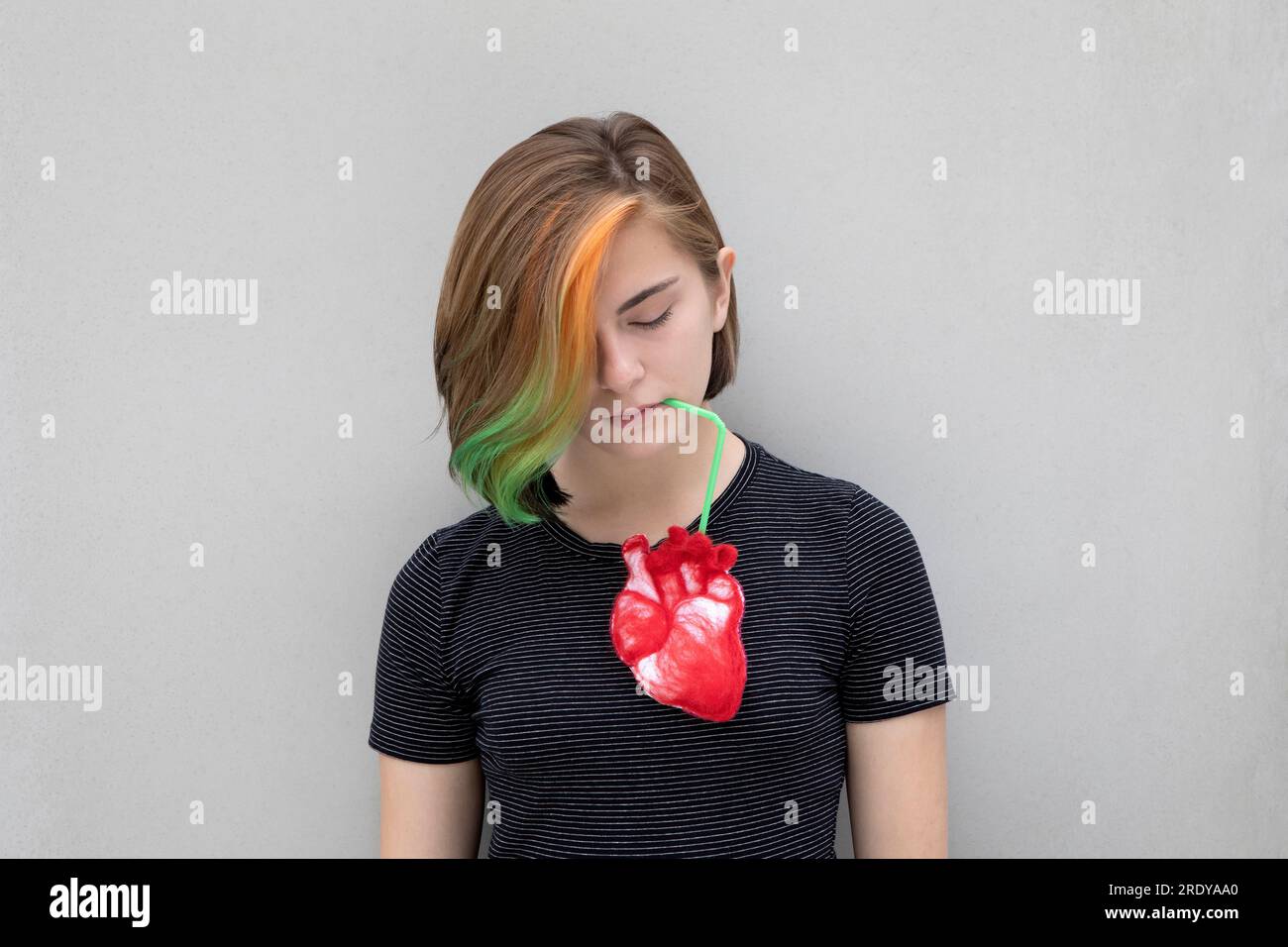 Dyed hair and girls hi-res stock photography and images - Alamy