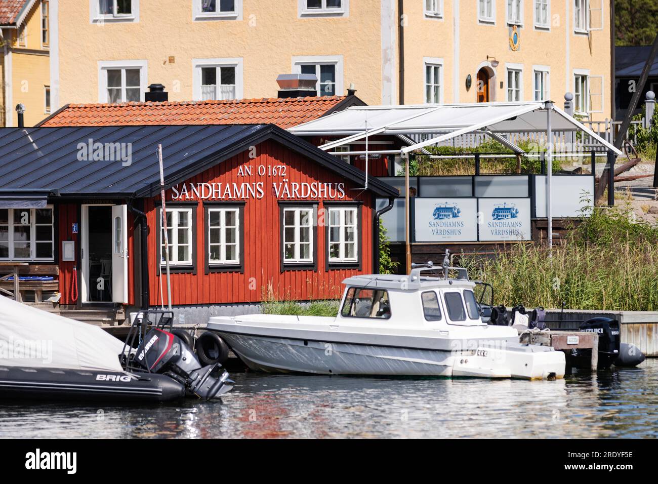 Sandhamns Vardhus in the Stockholm archipelago, Sweden. Photo: Caisa Rasmussen / TT / code 12150 Stock Photo
