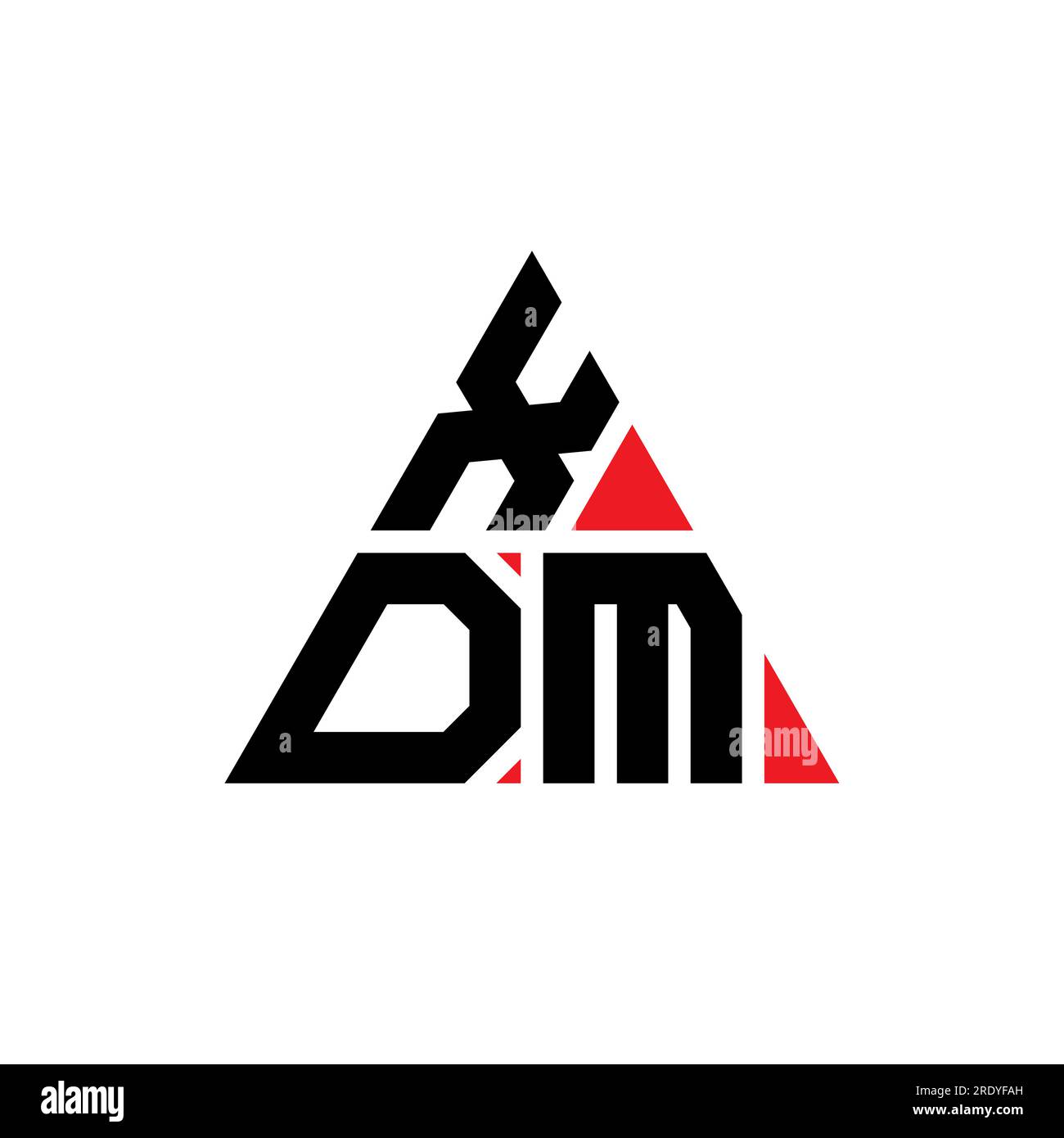 XDM triangle letter logo design with triangle shape. XDM triangle logo ...