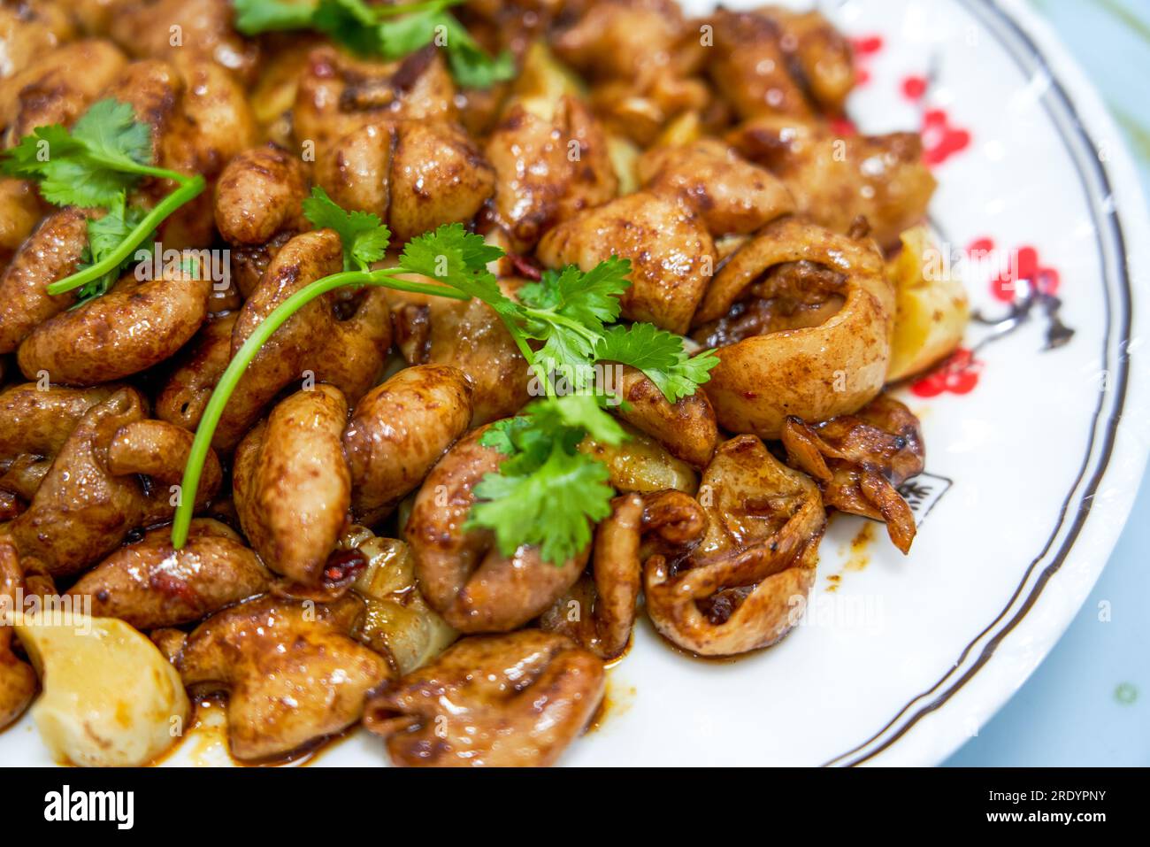 A Delicious Fried Pork Intestine Stock Photo Alamy
