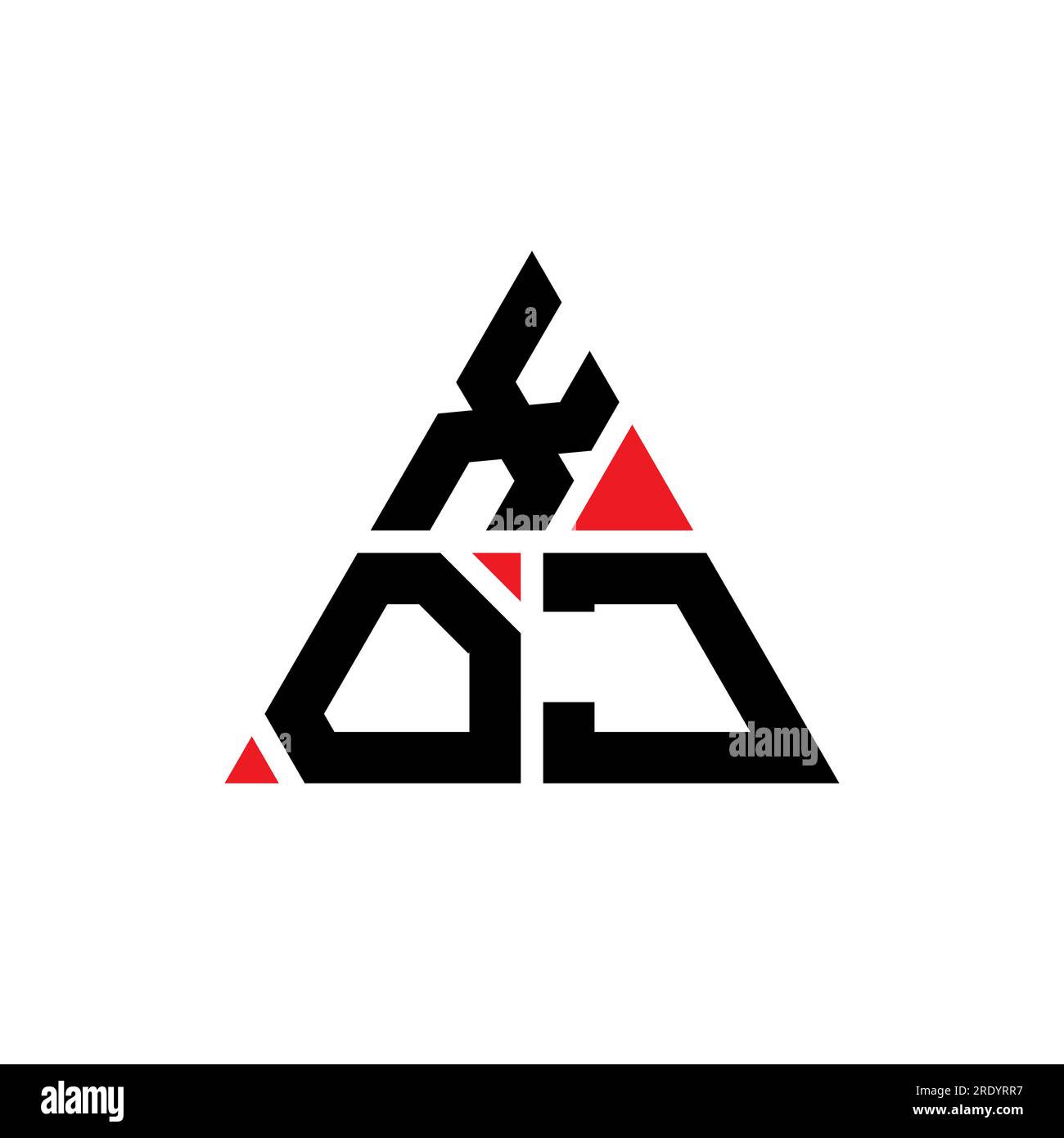 Xoj XOJ triangle letter logo design with triangle shape. XOJ triangle logo ...