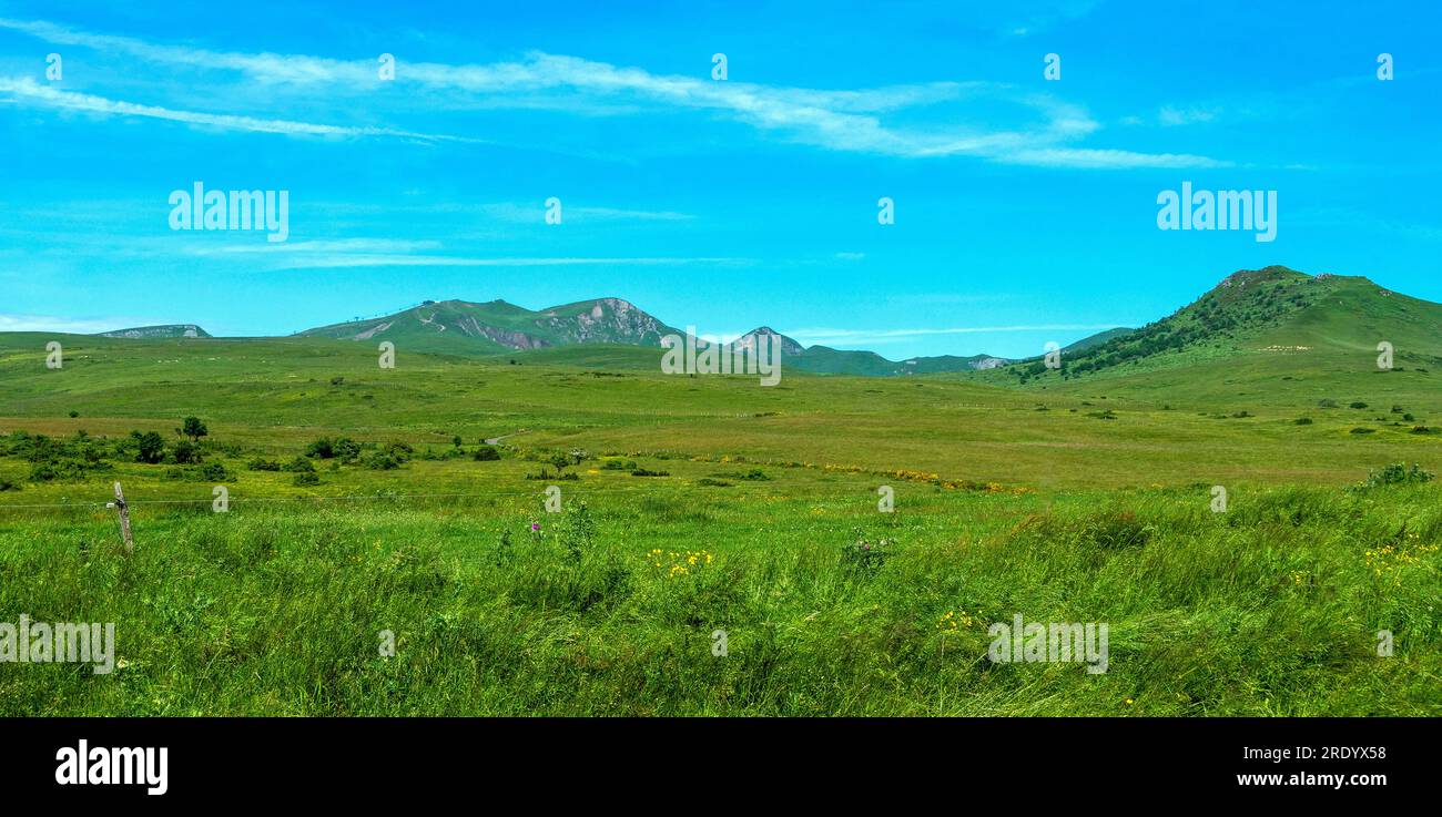 Sancy Massif. Auvergne volcanoes natural park. Puy-de-Dome department. Auvergne-Rhone-Alpes. France Stock Photo