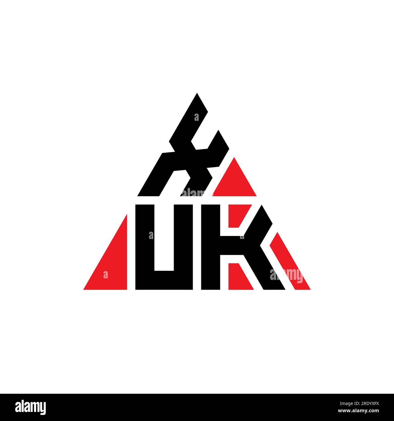 XUK triangle letter logo design with triangle shape. XUK triangle logo ...