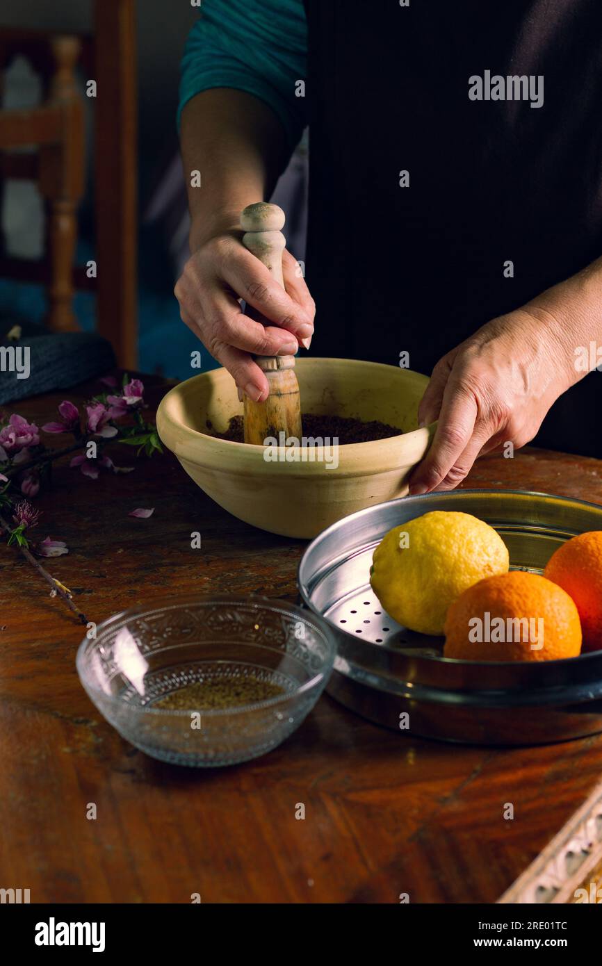 preparing sweets and muffins Stock Photo