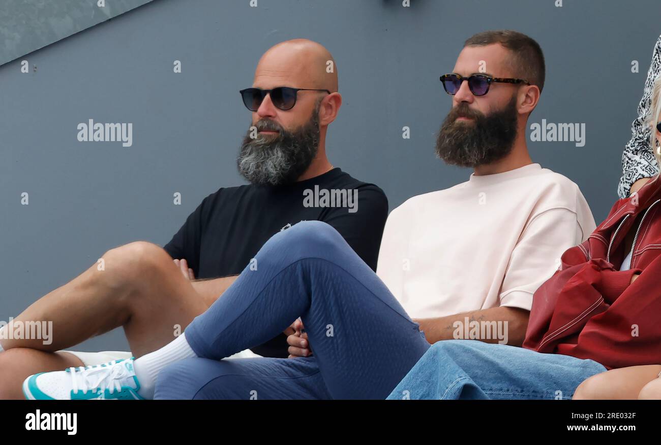 23 July 2023 Carson, California - Benoit Paire. UTS - Ultimate Tennis Showdown Finals held at the Dignity Health Sports Park in Carson. EDITORIAL USAGE ONLY! Not for Commercial USAGE! Stock Photo