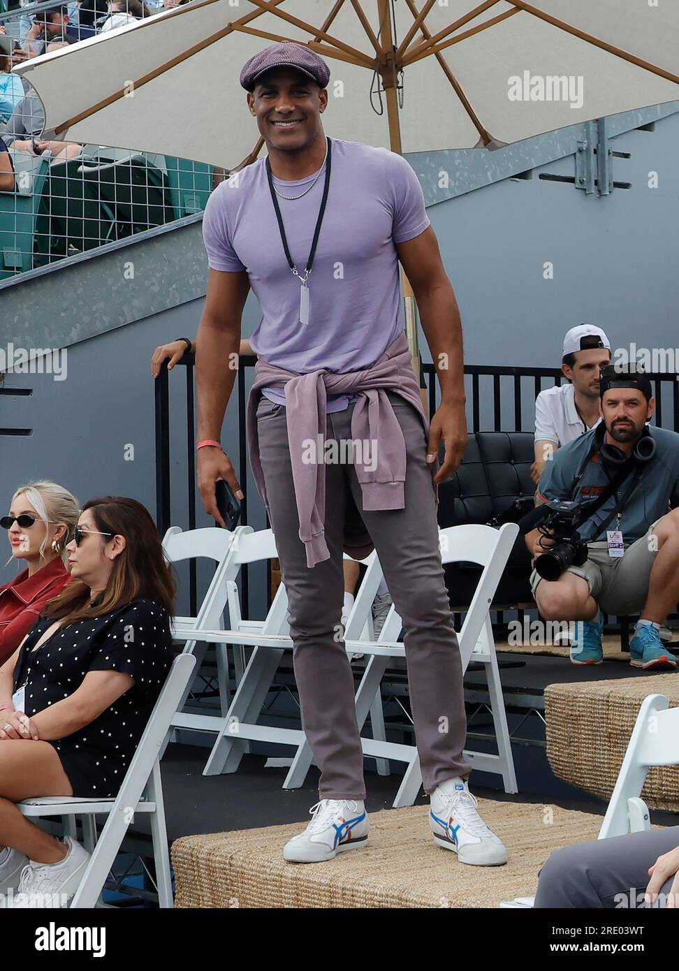 Carson, California, USA. 23rd July, 2023. Boris Kodjoe. UTS Ultimate Tennis Showdown Finals