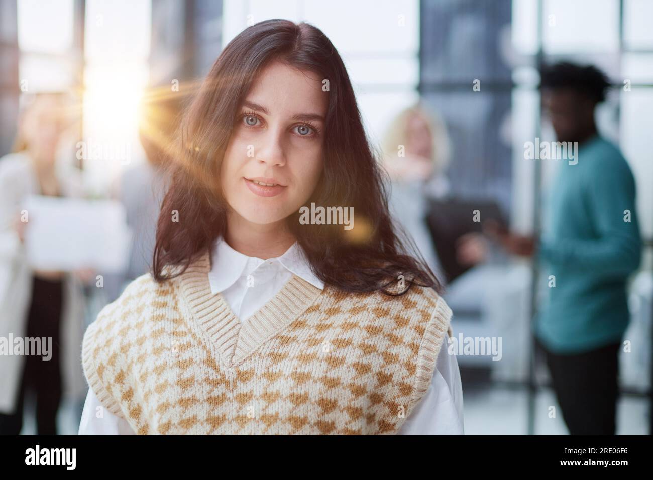 Cheerful business leader woman hi-res stock photography and images - Alamy