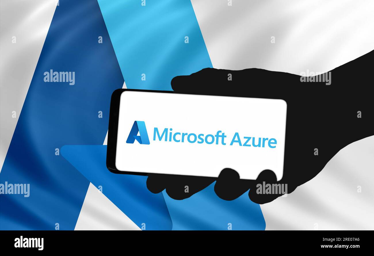 Microsoft Azure technology Stock Photo