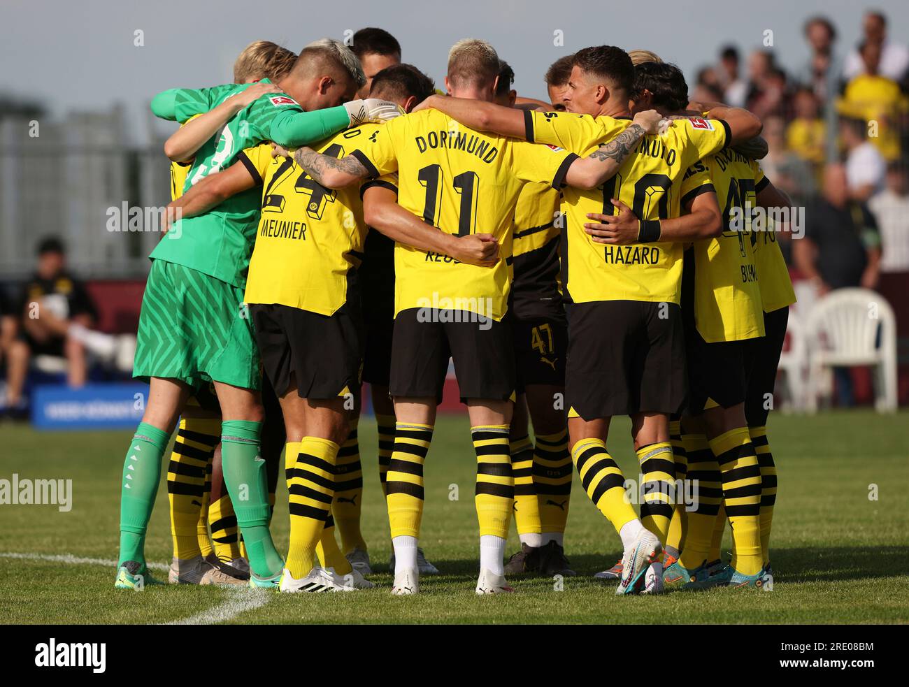 Hamm, Deutschland. 12th July, 2023. firo : 07/12/2023, football, soccer, 1st league, 1st Bundesliga, season 2023/2024, test match, Westfalia Rhynern - BVB, Borussia Dortmund team, team, district BVB/dpa/Alamy Live News Stock Photo