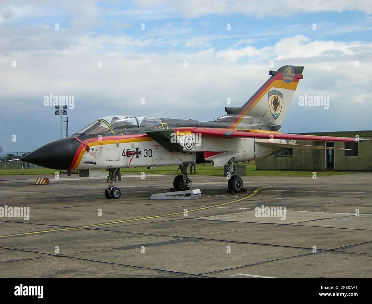 German Navy Panavia Tornado IDS jet plane in special scheme celebrating 90 years of naval aviation in Germany. Marineflieger Tornado 4530. MFG2 Stock Photo