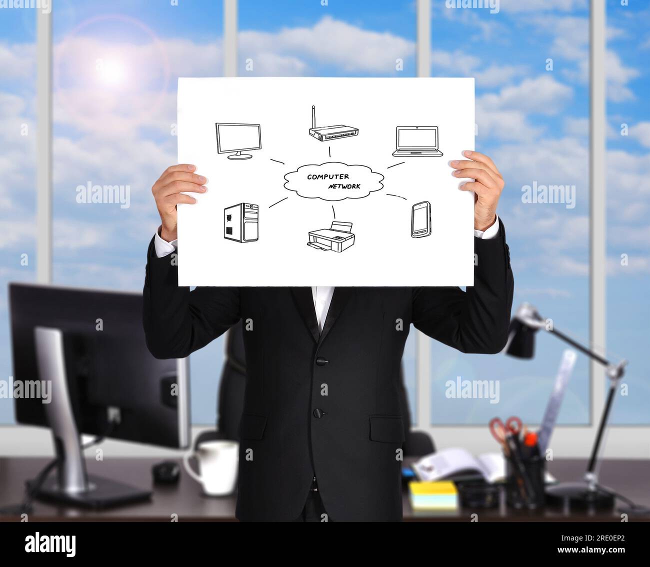 office computer network diagram