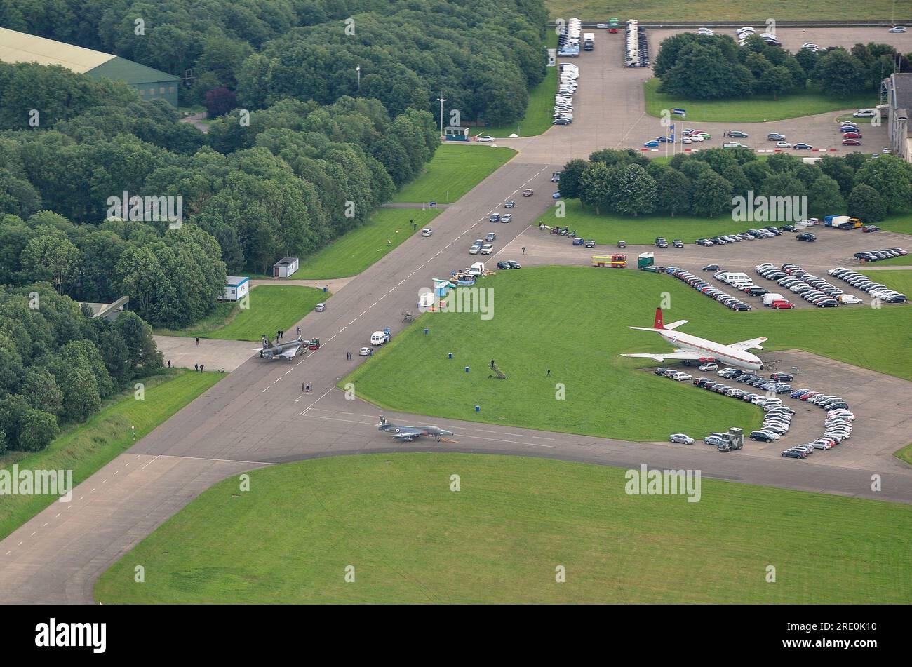 View from above of Bruntingthorpe Aerodrome and Proving Ground