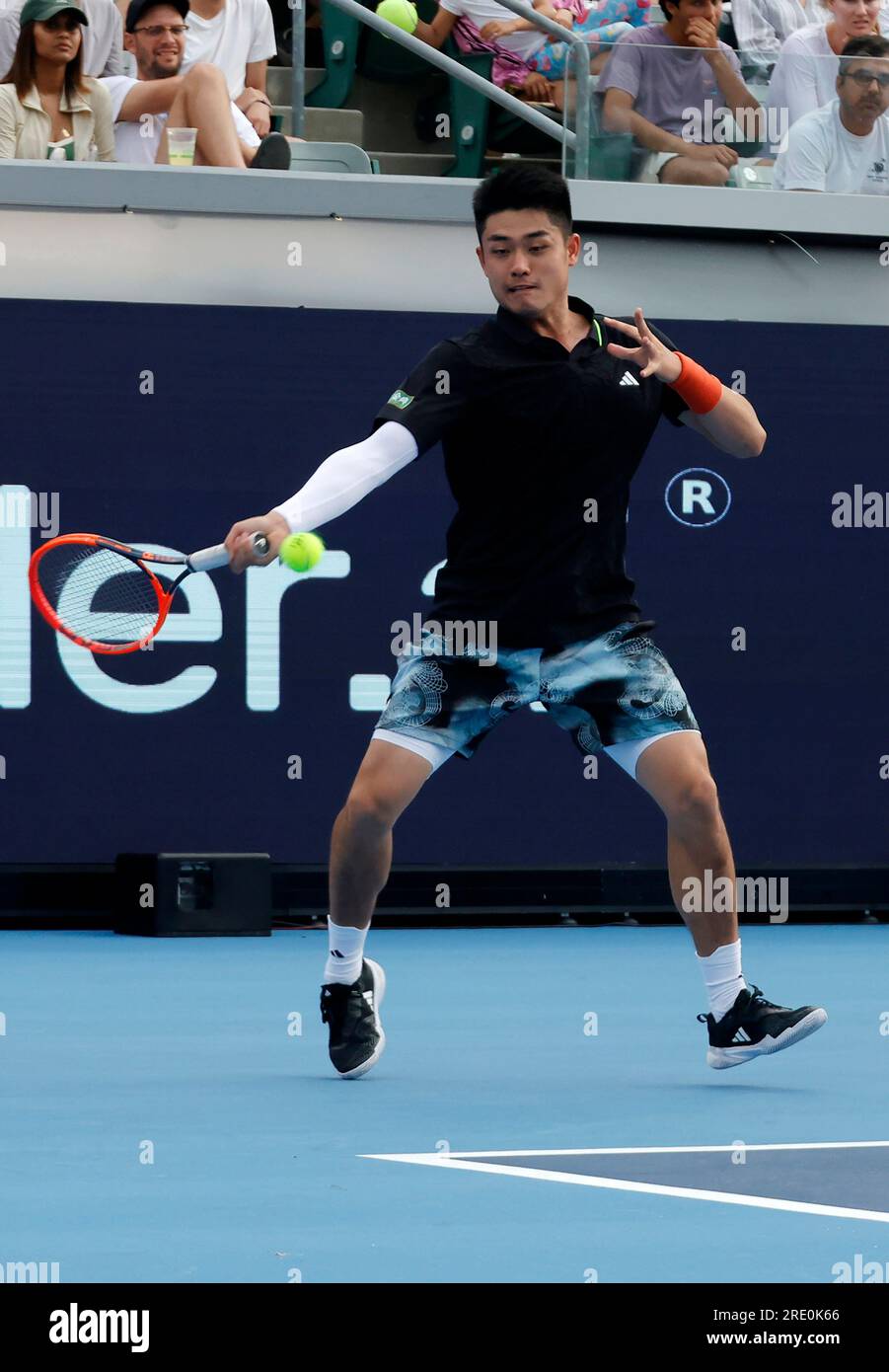 Carson, Ca. 23rd July, 2023. Yibing Wu at the UTS Ultimate Tennis Showdown Finals at the