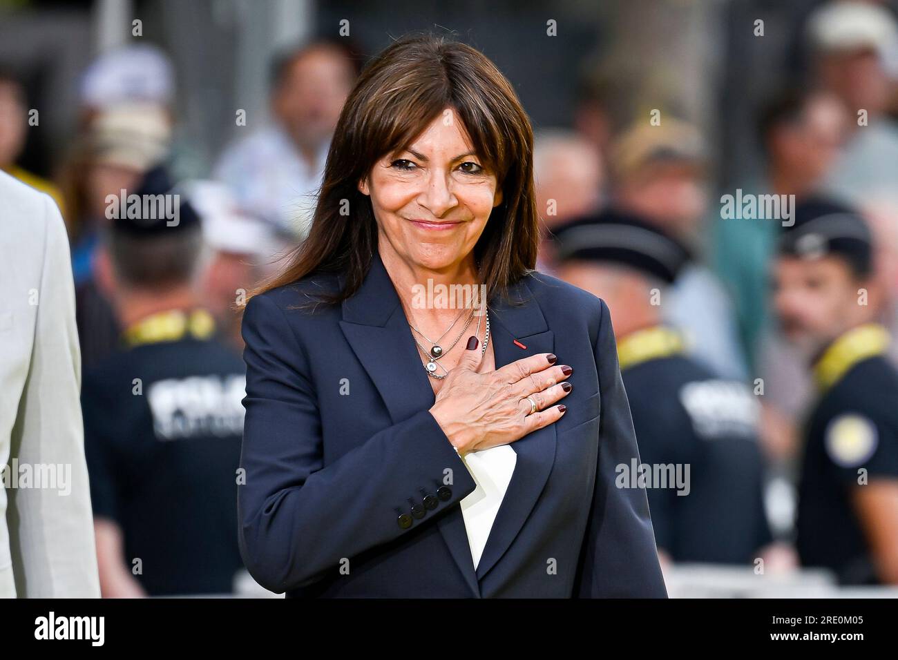 Mayor of Paris Anne Hidalgo during the stage 21 of the Tour de, France. , . in Paris, France. Credit: Victor Joly/Alamy Live News Stock Photo