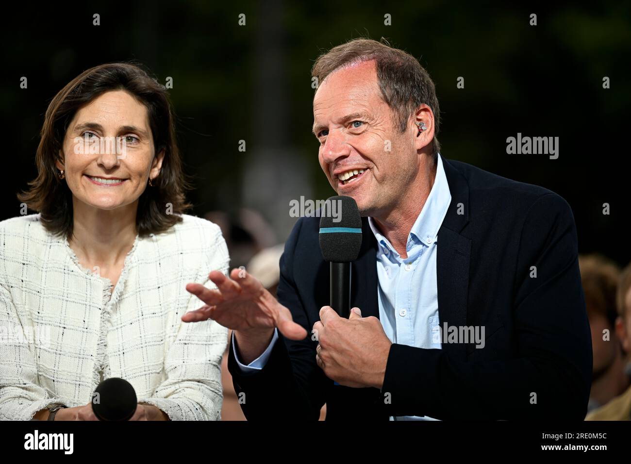 Christian Prudhomme during the stage 21 of the Tour de, France. , . in Paris, France. Credit: Victor Joly/Alamy Live News Stock Photo