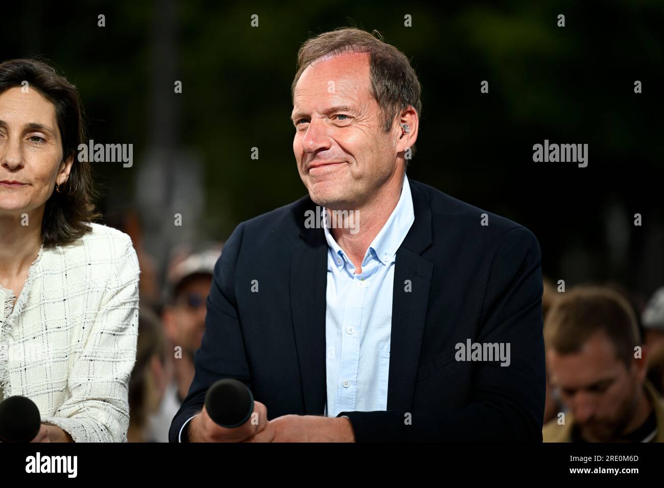 Christian Prudhomme during the stage 21 of the Tour de, France. , . in Paris, France. Credit: Victor Joly/Alamy Live News Stock Photo