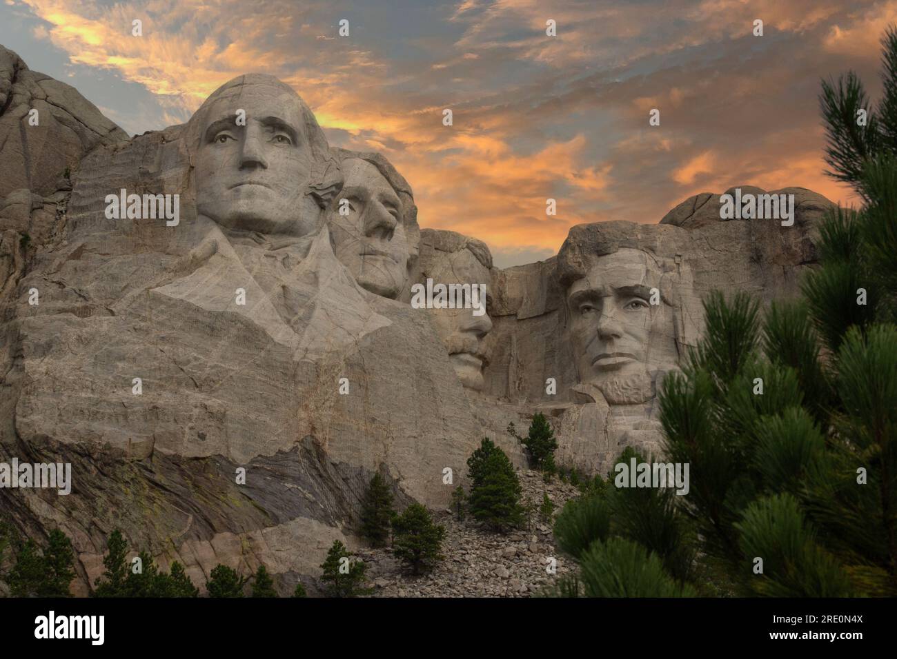 mount rushmore south dakota mt rushmore Stock Photo - Alamy