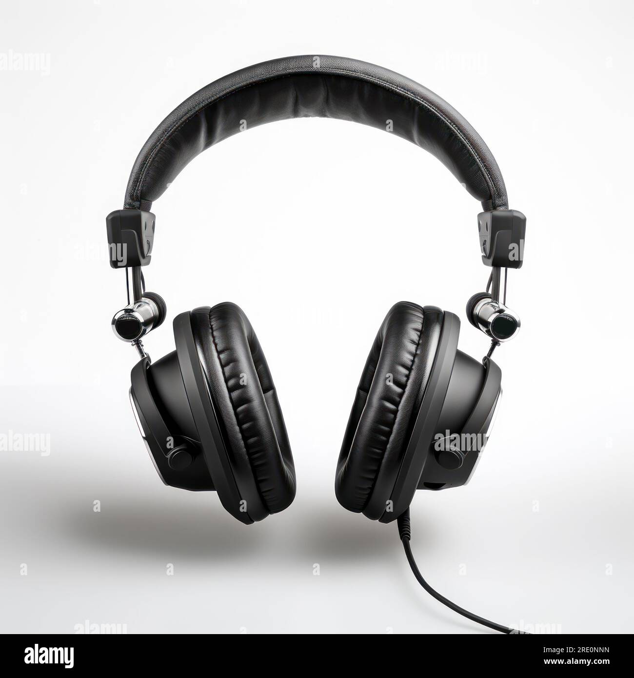professional studio headphones cut out and isolated on a white