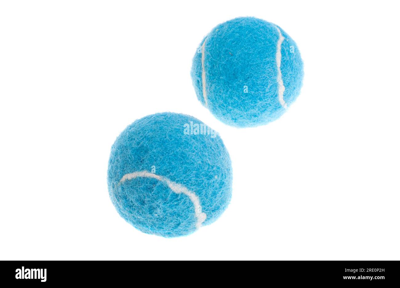 blue tennis ball isolated on white background Stock Photo - Alamy