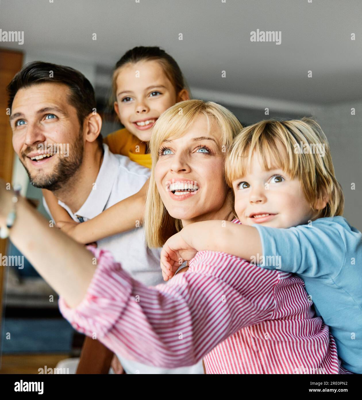 child daughter son family happy mother father future hope bright fun ...