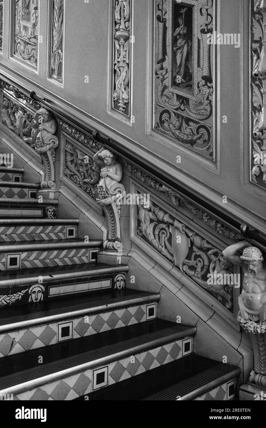 Ceramic staircase black and white stock photos images alamy