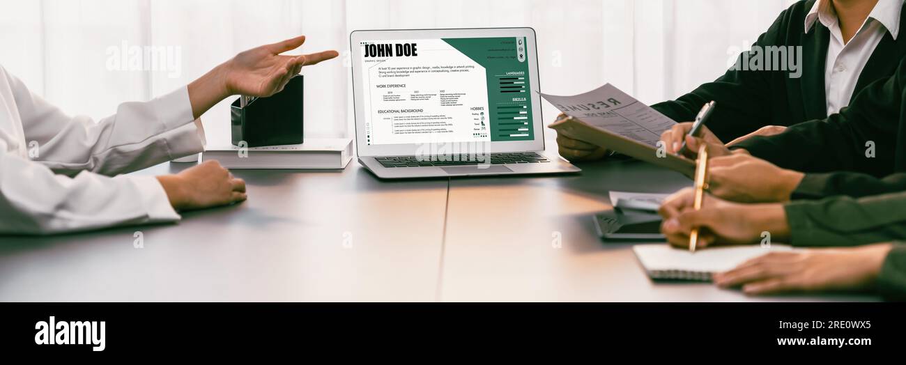 Candidate and interviewer discuss work experience and qualifications in