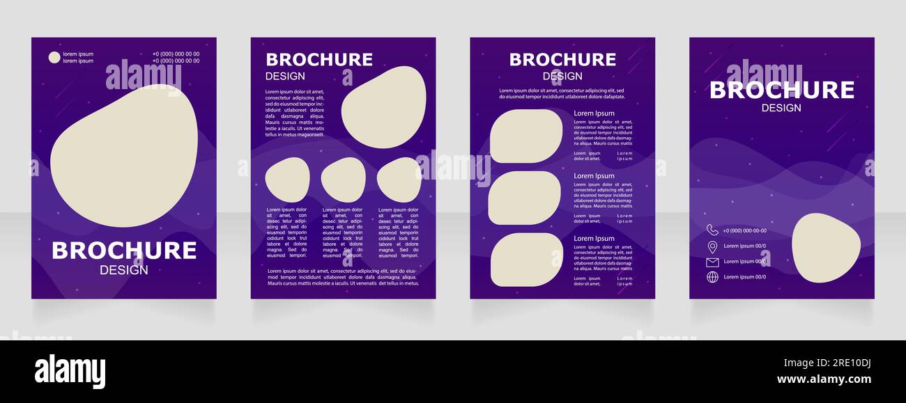 Lunar exploration program blank brochure design Stock Vector Image ...