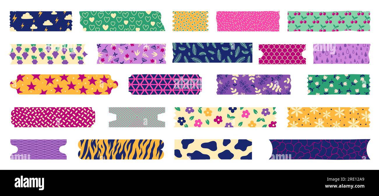 Ultra Violet Lavender Purple Washi Tape Stock Vector (Royalty Free