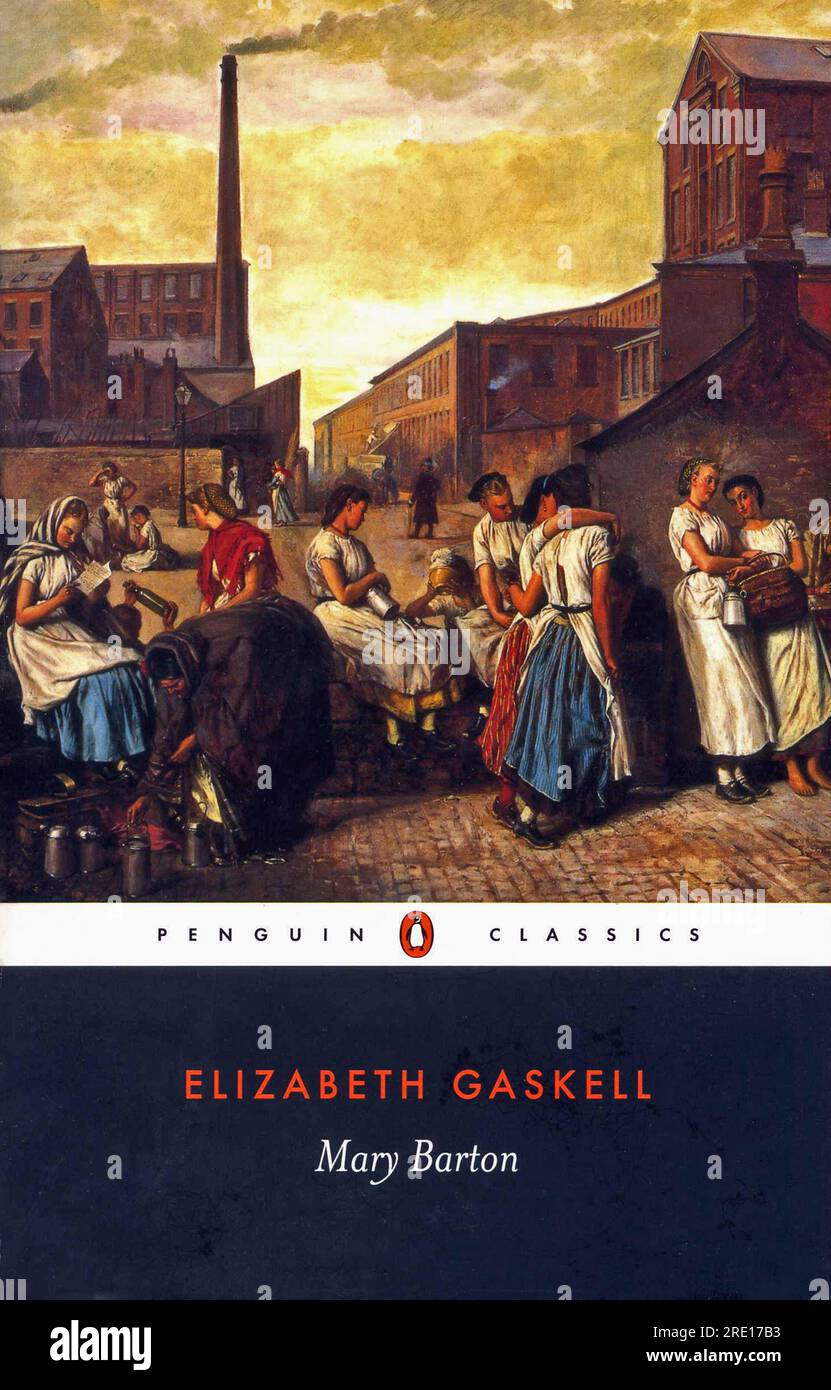 Book cover "Mary Barton" by Elizabeth Gaskell. Penguin Classics. Stock Photo