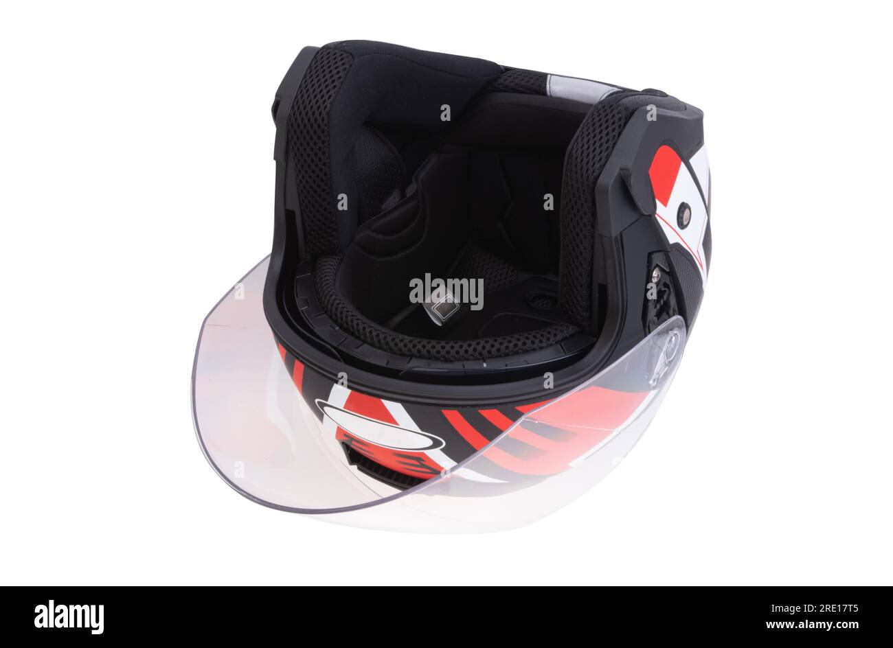 motorcycle helmet isolated on white background Stock Photo - Alamy