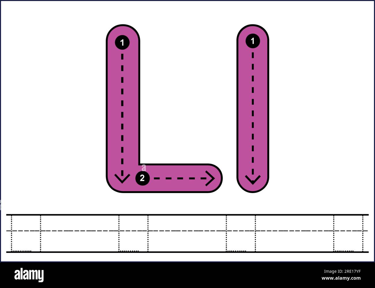 Alphabet Tracing Worksheet Stock Vector by ©nahhan 145233427