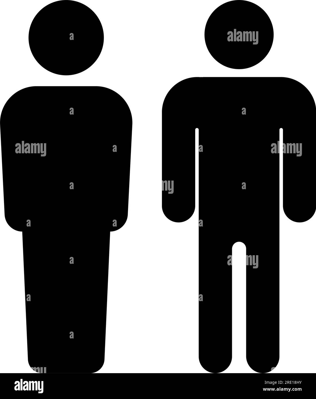 Different man silhouette icons simple design Stock Vector Image & Art ...