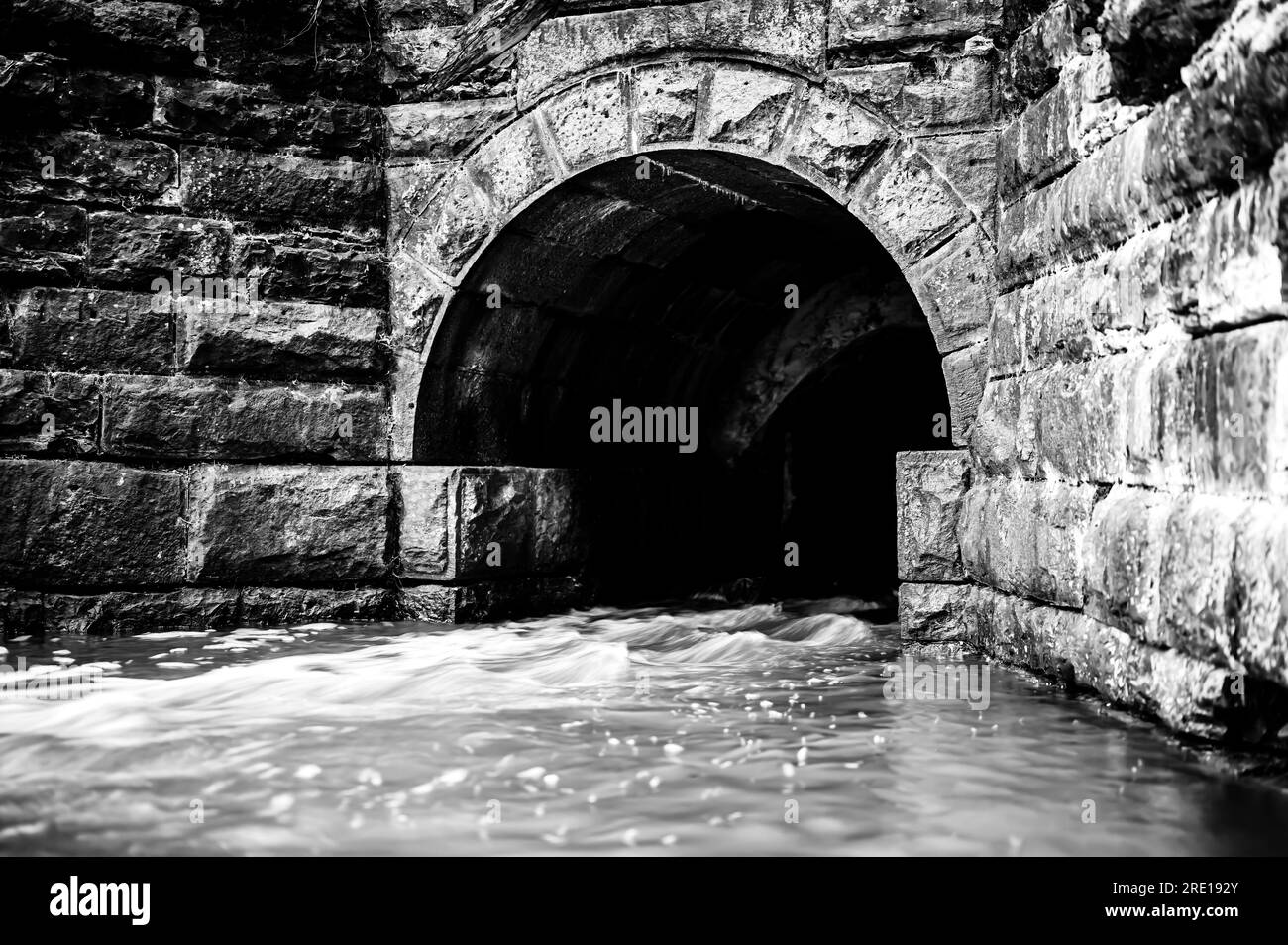 Entrance to sewer Black and White Stock Photos & Images Alamy