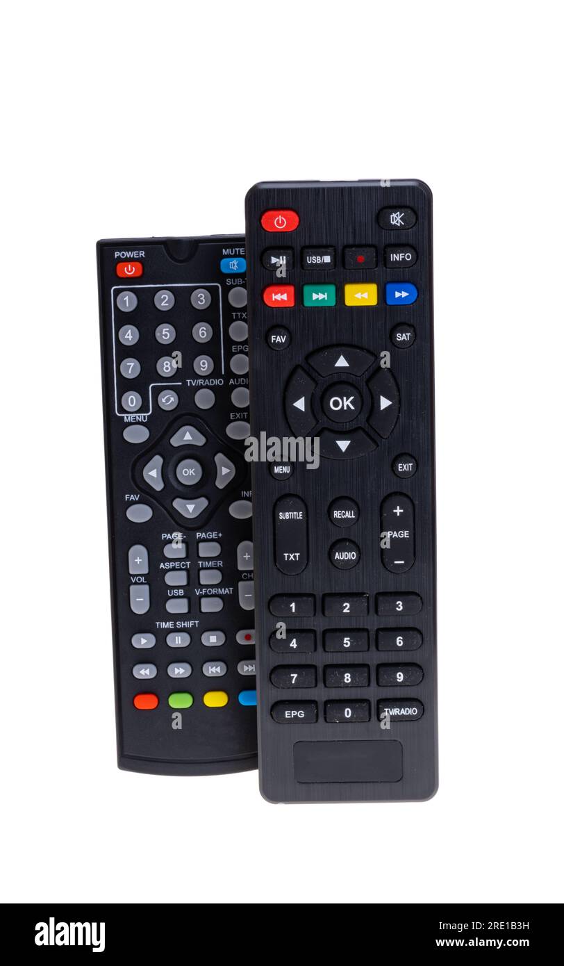 remote control isolated on white background Stock Photo - Alamy