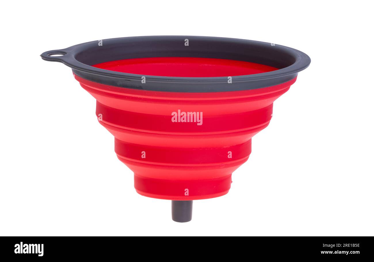 red funnel isolated on white background Stock Photo Alamy