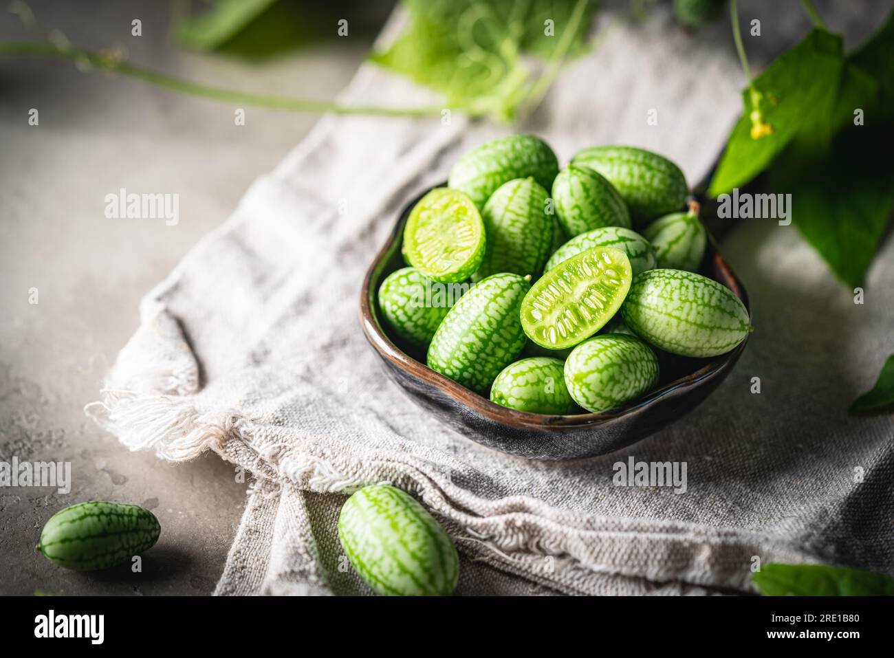 Cucamelon, Melothria scabra Stock Photo Alamy