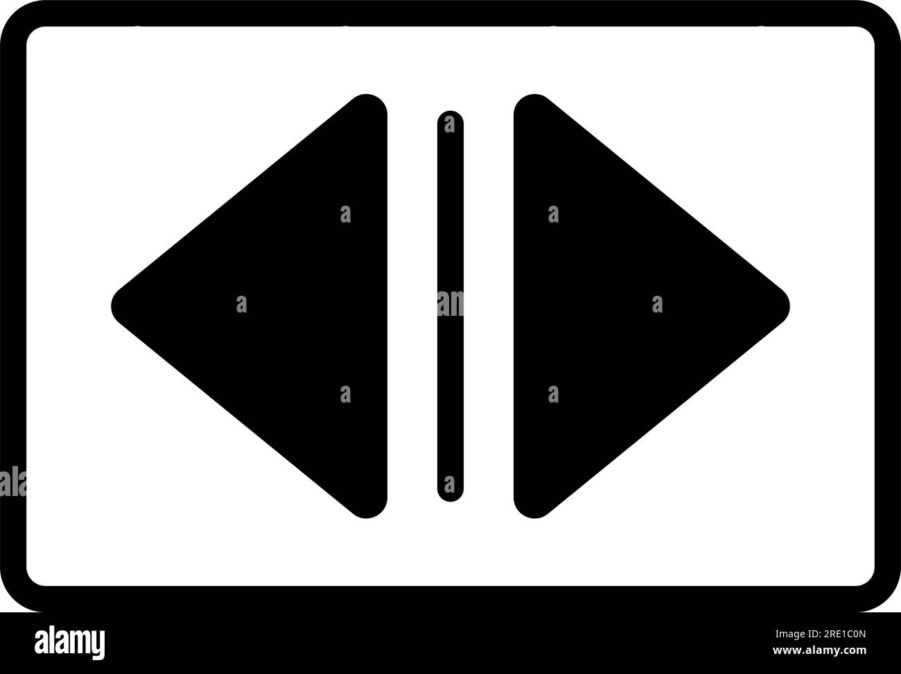Arrow elevator buttons icon simple design Stock Vector