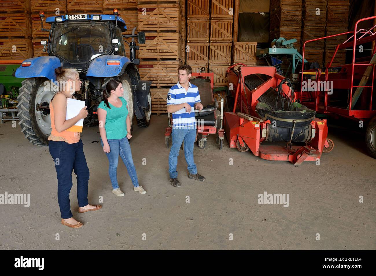 Visit from a chartered accountant to a young couple’s farm. Chartered