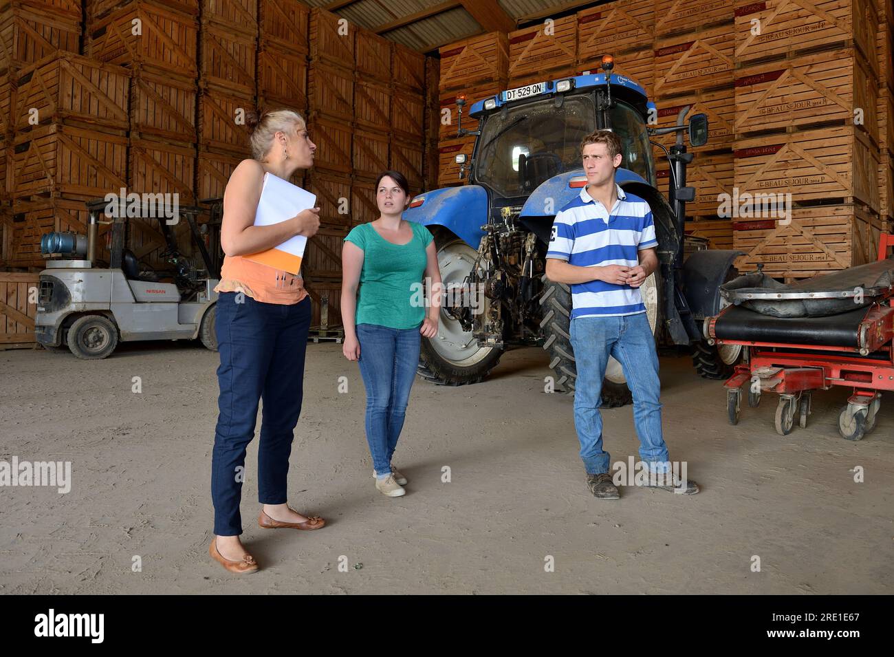 Visit from a chartered accountant to a young couple’s farm. Chartered