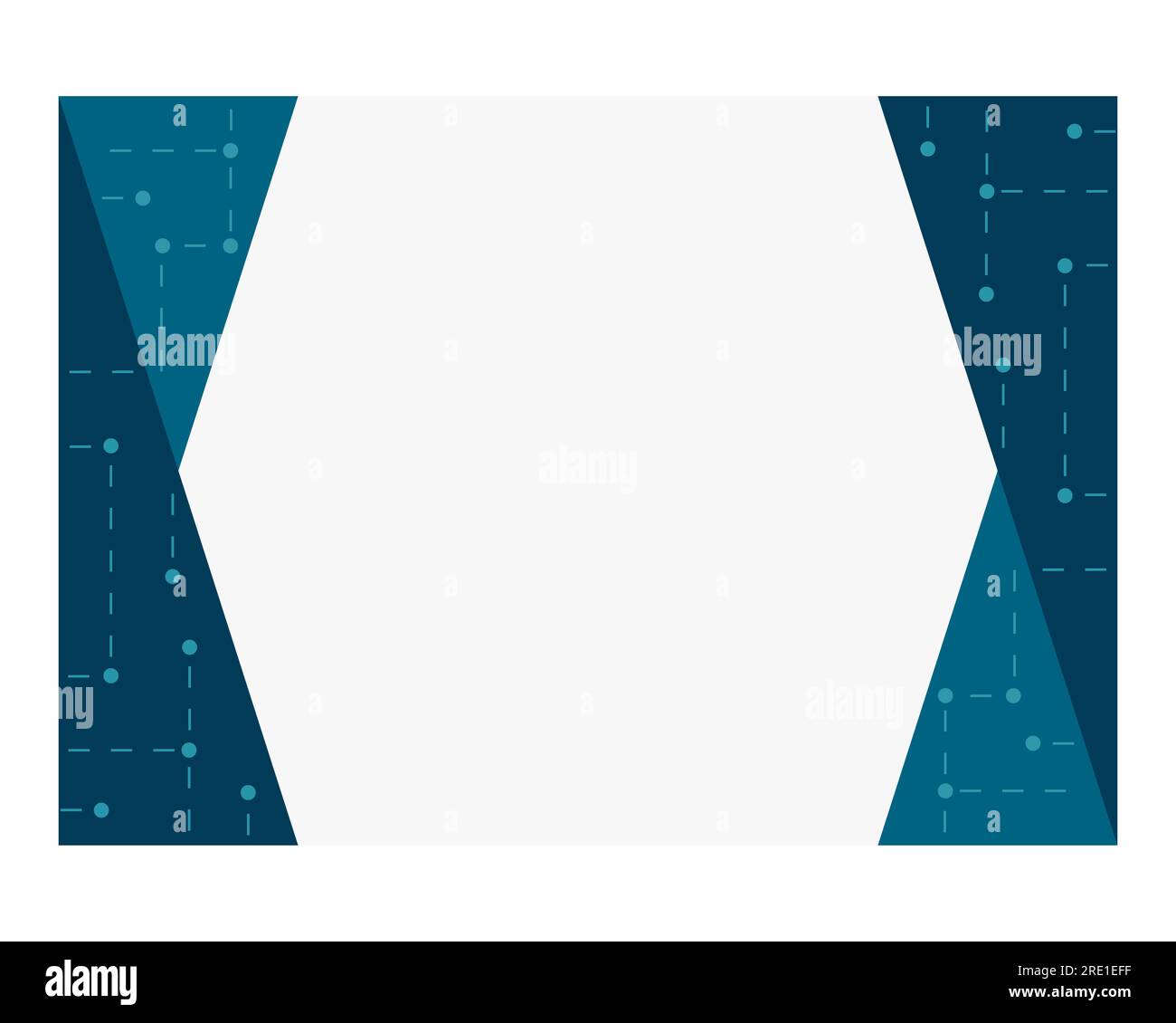 Lines and dots blue frame brochure element design Stock Vector