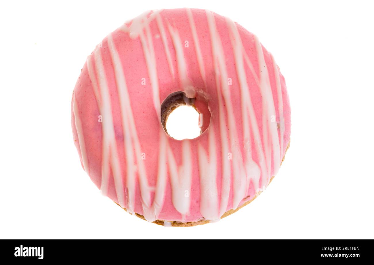 donuts in glaze isolated on white background Stock Photo - Alamy