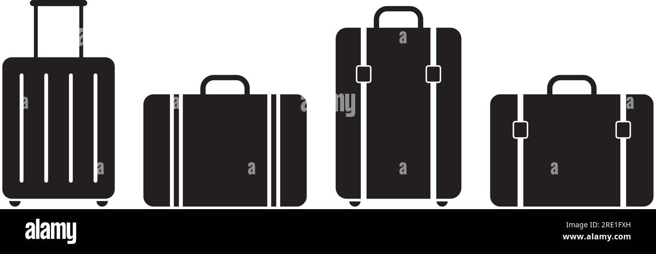 Travel bag icon set simple design Stock Vector Image & Art - Alamy