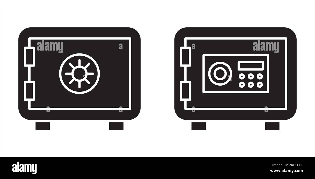 Safe box icon set simple design Stock Vector Image & Art Alamy