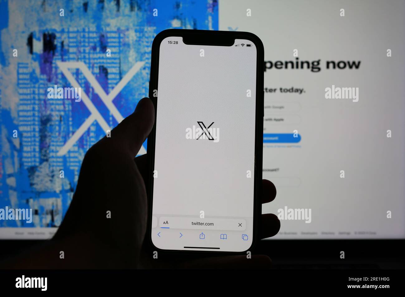 London, UK. 24 July 2023. Twitter has officially rebranded to 'X' after ...