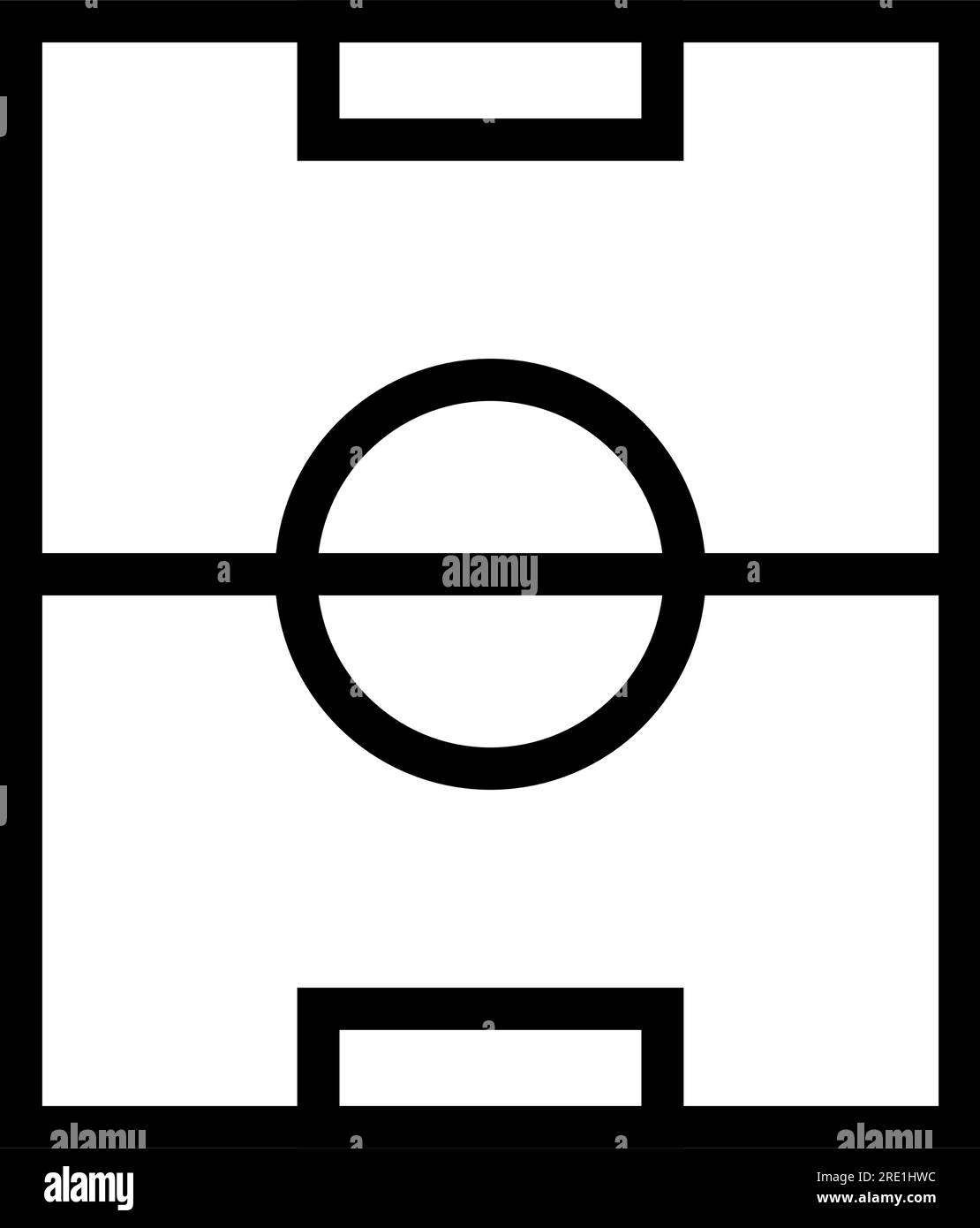 Soccer football field icon simple design Stock Vector