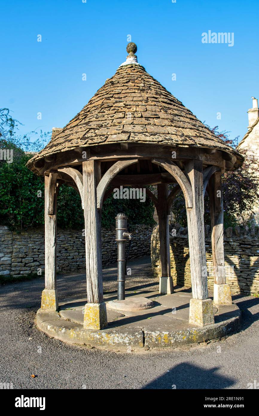 The picturesque village of Biddestone in the Cotswolds, England in